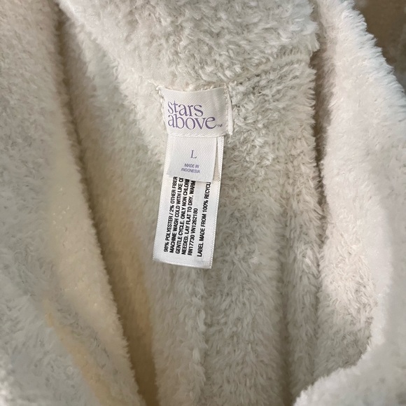 STARS ABOVE Marshmallow Knit Almond Cream Wide-Leg Pant Lounge Pants like new - Picture 4 of 4